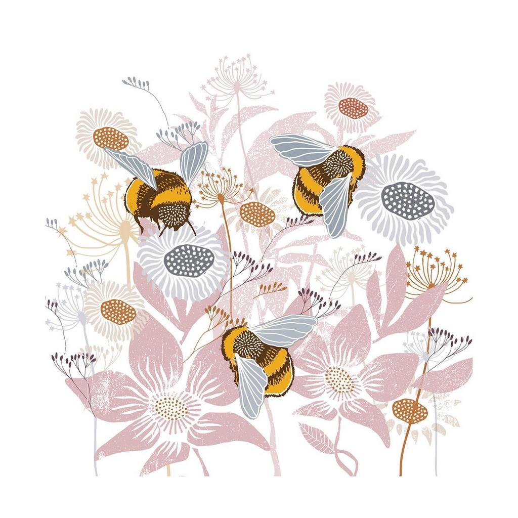Summer Thornton Woodland Nature Bees Print