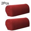 2Pcs/Set Couch Chair Protector Removable Armchair Covers Replaceable Solid Color Modern Polyester Fiber Armrest Arm Stretch Sofa