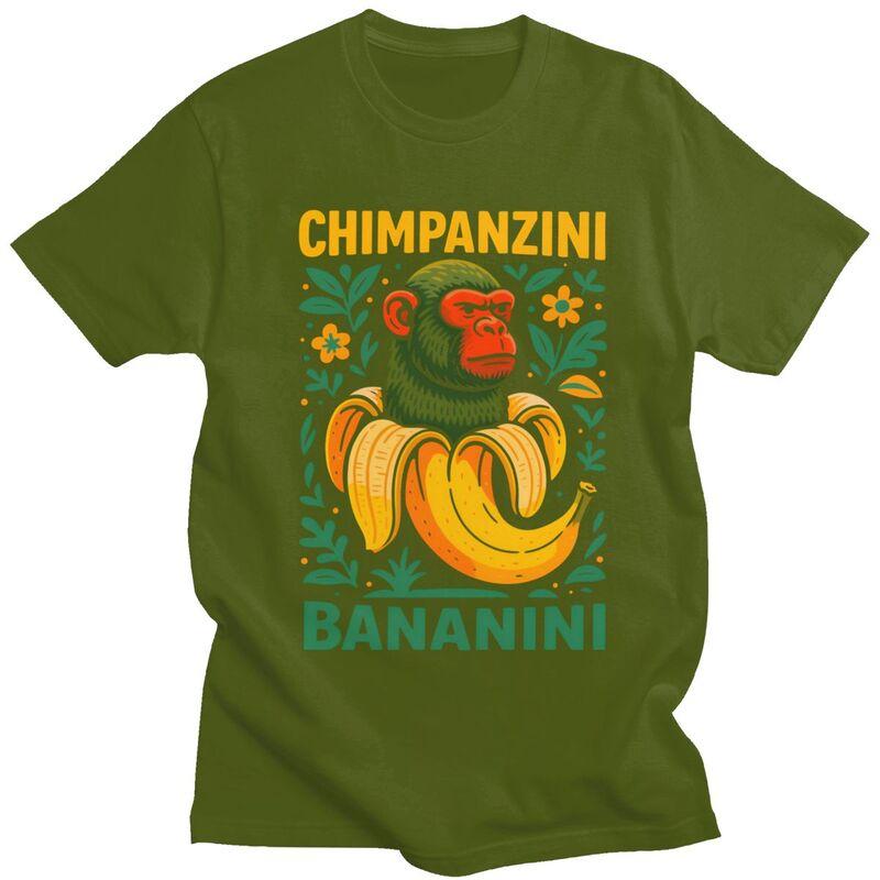 Bananini Italian Brainrot Memes T Shirt Men Women ShortSleeve Tshirt Graphic Tee Tops Pure Cotton Loose Oversized Clothing