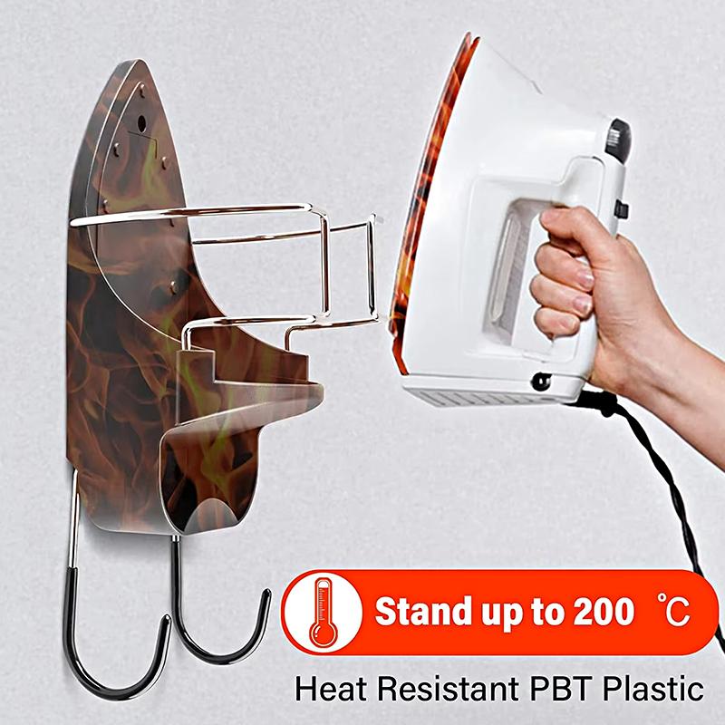1 шт. настенный держатель для утюга термостойкий портативный крючок для подвешивания удобная вешалка для гладильной доски стеллаж для хранения органайзер для комнаты