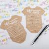 20pcs Blessing Baby Prediction Card Handwritten Gender Advice Cards Birthday Party Decor