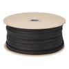 Black Dyed Nylon 48 Strands Braided Sleeve Approximately 8mm Filament, (flat Cord, Wide, 100m)
