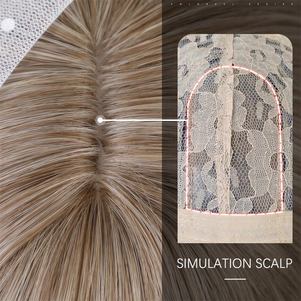 ALAN EATON Длинные волнистые платиновые блондинки синтетические парики для белых женщин, натуральные средние части, косплей, свадебные волосы, термостойкие парики