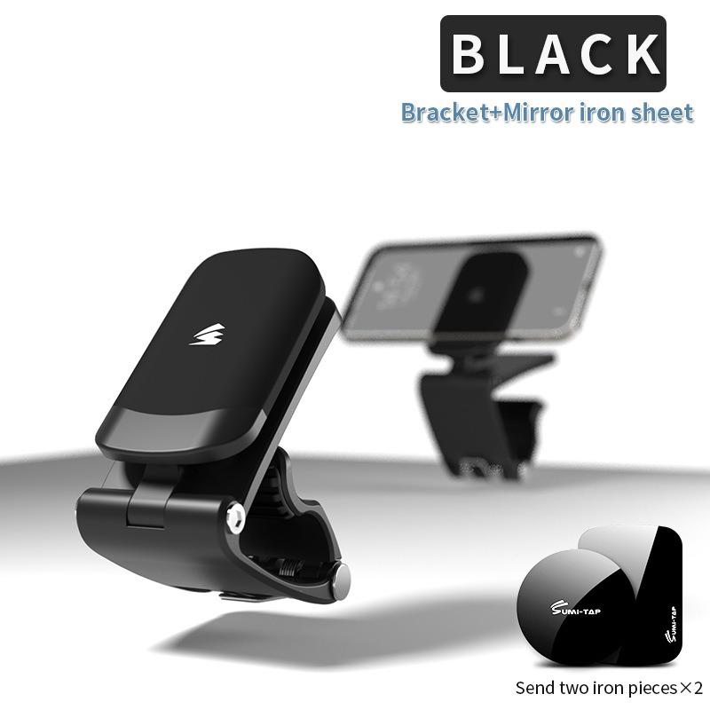 Magnetic HUD Car Phone Holder Mini Compact Automobile Instrument Panel Special Mute Bracket Magnetic Bracket