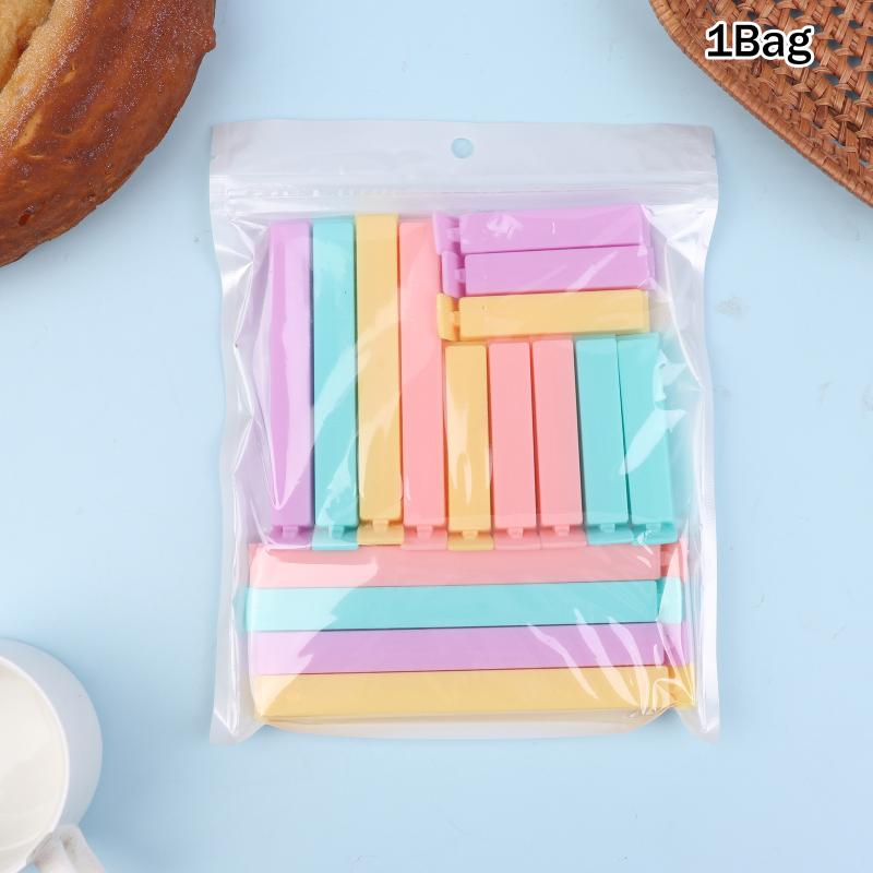 Kitchen Tool Plastic Sealing Clips 12/16Pcs,Food Snack Seal Sealing Bag Clips Sealer Clamp