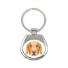 Golden Retriever - Geometric Keychain with a Photo and the Inscription