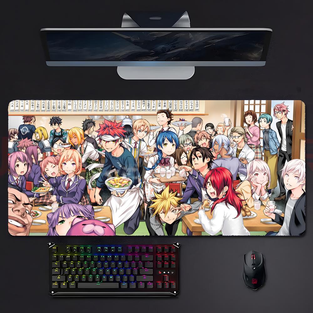 Exciting Delicious Anime Ffood Wars Mouse Pad Mousepad Large Gaming Lockedge Thickened Pc Table Desk Mat