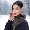 Winter Earmuff for Women Girls Foldable Fluffy Ear Warmer Soft Faux Fur Warm Ear Cover for Cold Weather Outdoors