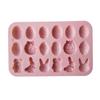 1~10PCS Easter Silicone Mold Rabbit Colored Egg Chocolate Cake Mold Holiday Decoration Baking Tools Manual Soap Mould
