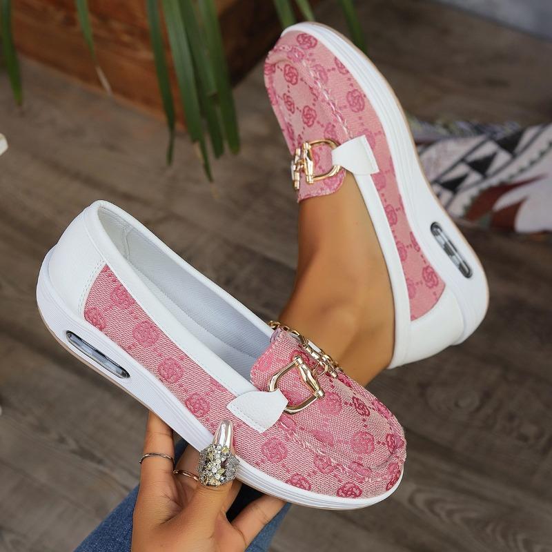 Модная женская повседневная обувь на толстой подошве 2024 весна и осень удобная нескользящая обувь на плоской подошве женские кроссовки на танкетке с толстой подошвой