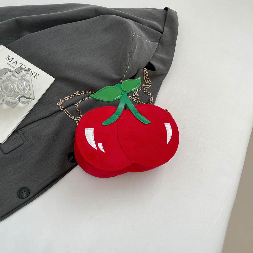 Unique Shape Design Small Bag Women's New Personalized Creative Sweet Cherry Shoulder Crossbody Chain Bag