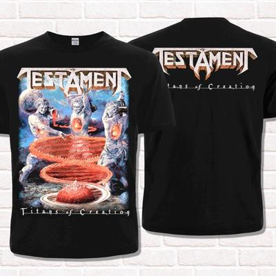 Футболка Testament Titans of Creation (2020). Трэш-метал. В стиле металлистов.