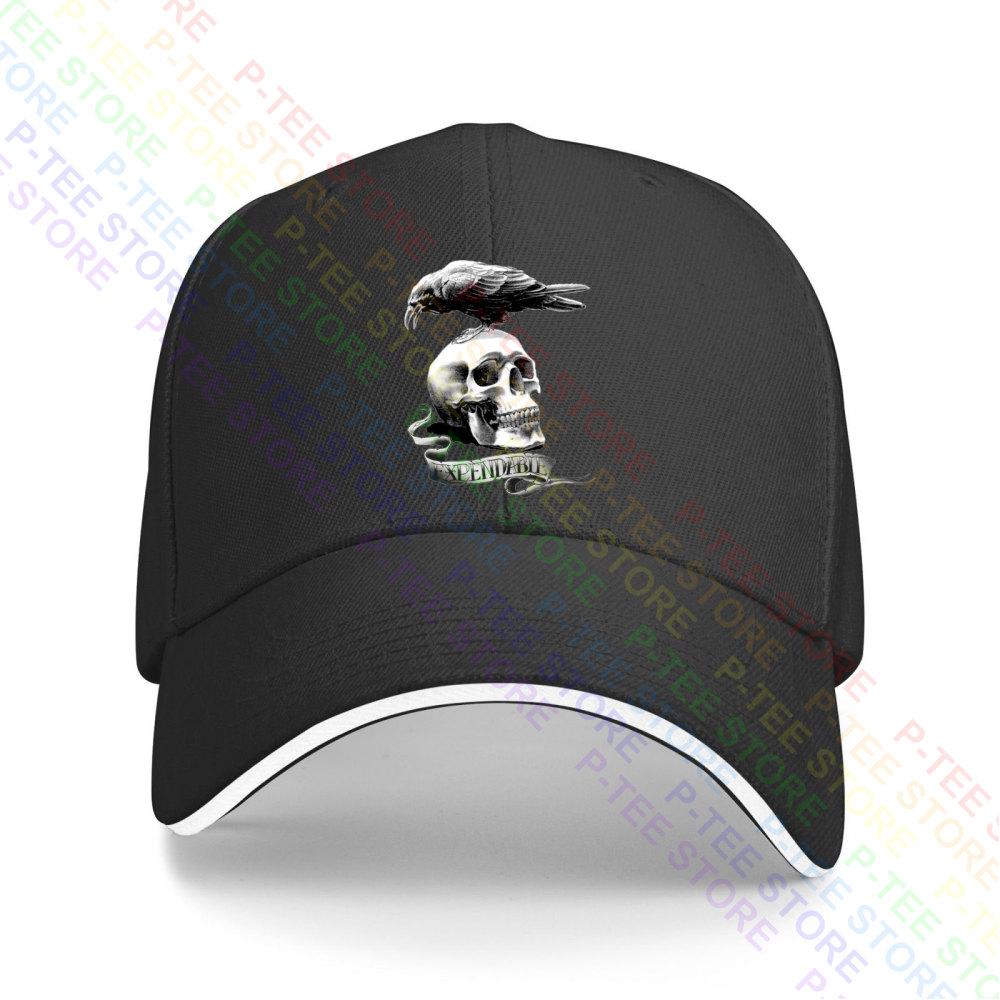 Кепка-бейсболка Snapback с изображением Черепа Ворона из фильма «Неудержимые» Вязаная панама