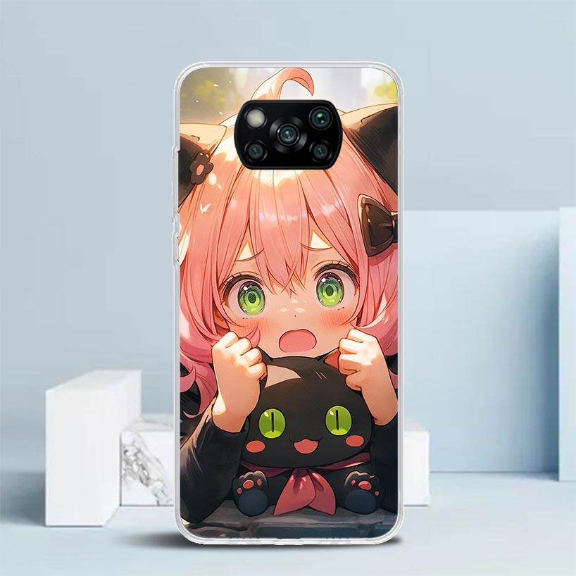S-Spy Family Anya Soft Cover for Xiaomi Poco F7 Ultra X7 X6 X5 Pro M7 Phone Case Redmi 15 15C 13 13C 12 12C 10 10C Print Shell P