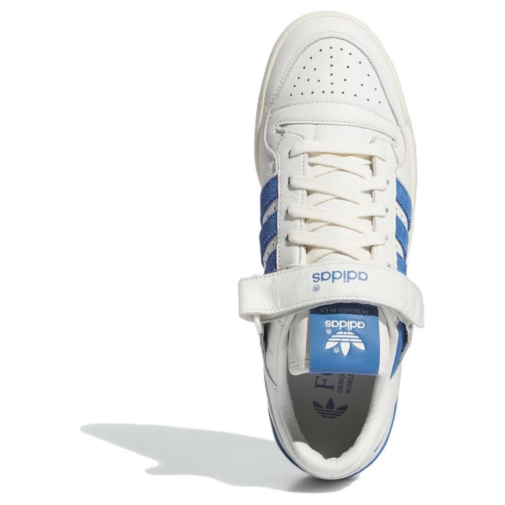 Adidas Forum 84 Low White Trace Royal Unisex Sneakers Cream Cloud-White Cream-White JI4658