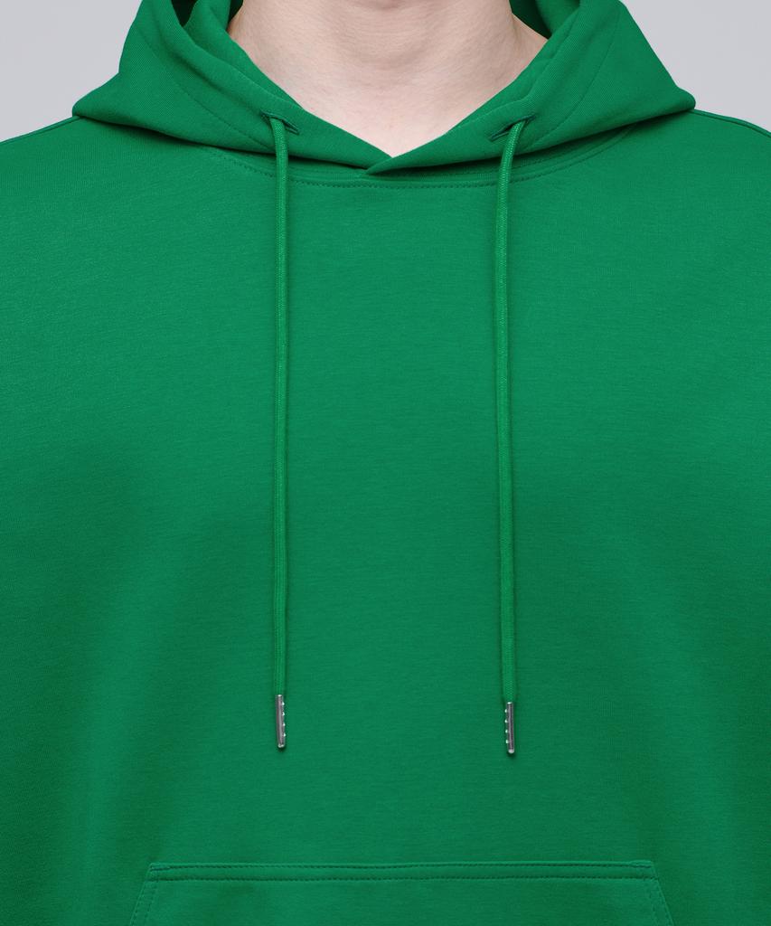 Свободная толстовка с капюшоном из махровой ткани [Jolly Green]