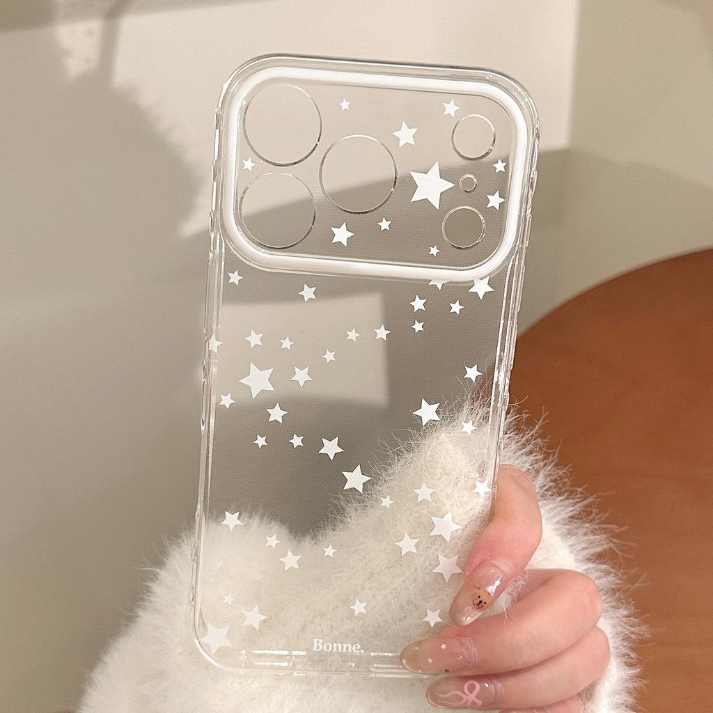 Белый чехол со звездой для iPhone 16, iPhone 17 и iPhone 17 Pro Max