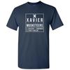 Футболка с коротким рукавом - темно-синяя, с надписью Xavier Musketeers Box Label