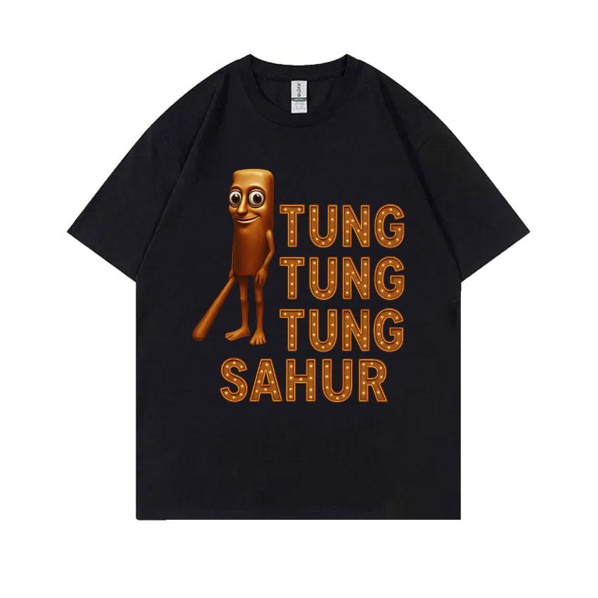 Hot Sale Italian Brainrot Funny Meme T Shirt Tralalero Tralala Tung Tung Tung Sahur Brr Brr Patapim Bombardiro Crocodilo T-shirt