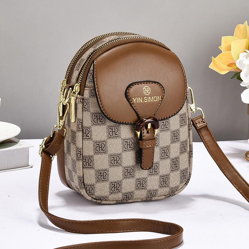Bag Women's Mini Mobile Phone Bag Women's Bag 2025 New Fashion Messenger Bag Soft Leather Versatile Shoulder Bag Women's Bag Trend