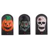 Halloween Pumpkin Light Skull Head Button Sound Haunted House Decoration Glowing Prank Doorbell Prop Scary Fun Party Supplies
