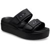 Crocs Hc02 Brooklyn Buckle Низкий клин Тапочки Черные
