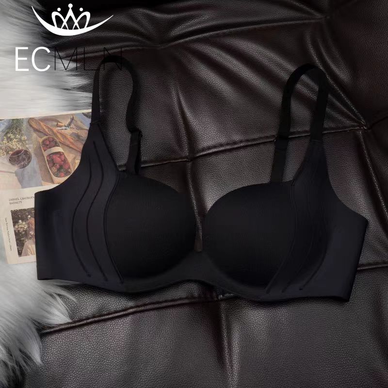 Seamless Cup Push-up Comfortable Bra Small Breast Push-up Underwear Fixed Cup Simple No Steel Ring Lifting Bra