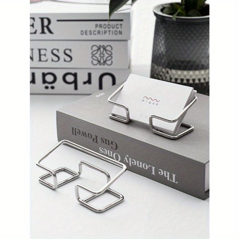 1 шт. Гальванизированный металлический держатель для визиток, Хранение визиток, Органайзер для карточек для вечеринок и мероприятий, Держатель для визиток