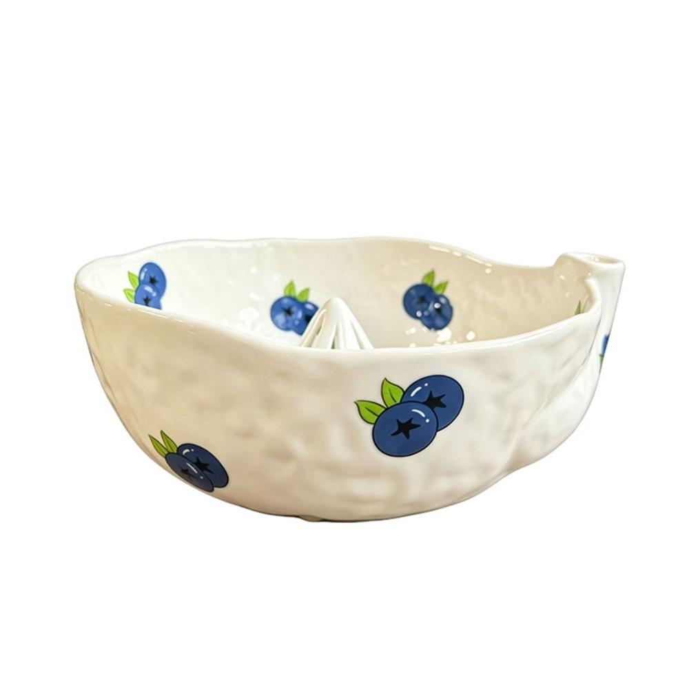 Raised Drainage Hole Ceramic Fruit Washer Perforated Draining Fruit Strainer Strawberries
