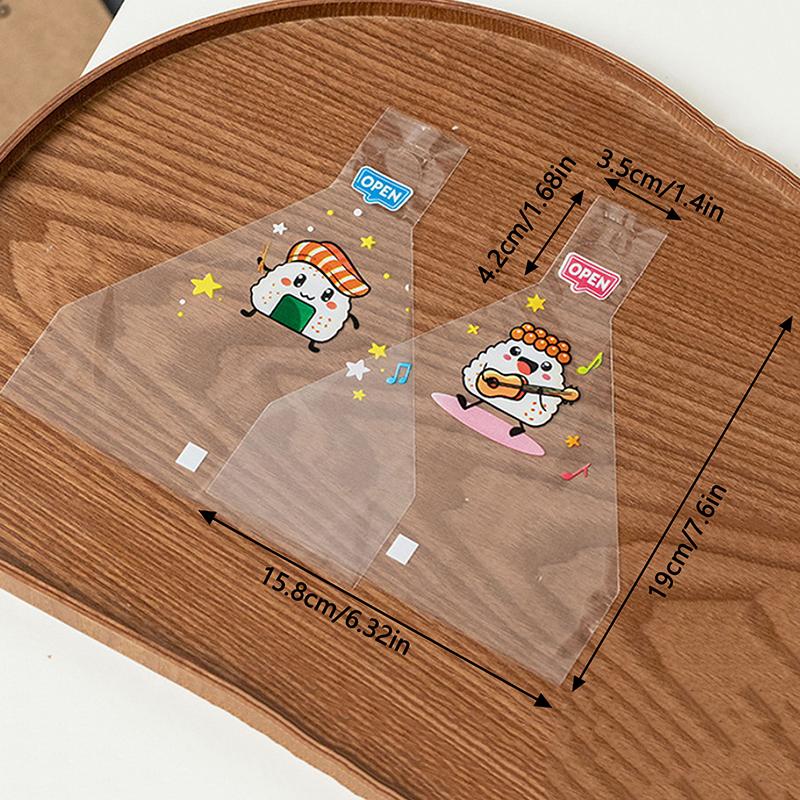 50 шт. Треугольный пакет для упаковки рисовых шариков и 2 шт. Набор форм для рисовых шариков Пакеты для подарков для суши Портативные аксессуары для бенто для рисовых шариков