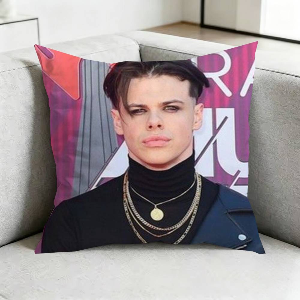 Singer Rapper Ronnie RadkeE Square DoubleSided printed Pillow Case Bedroom Bedside Pillow Sofa Cushion Cover Gift