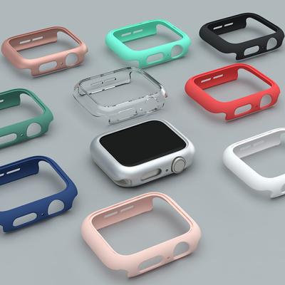 Чехол для Apple Watch Case 44мм 40мм 42мм 38мм 44 мм Аксессуары PC Защитный бампер iWatch series 6 se 5 3 7 8 9 41мм 45мм Case