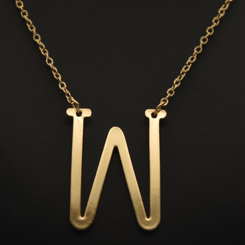 Женское ожерелье из 26 английских букв с орнаментом, пульсирующая цепочка, персонализированное ожерелье с буквами