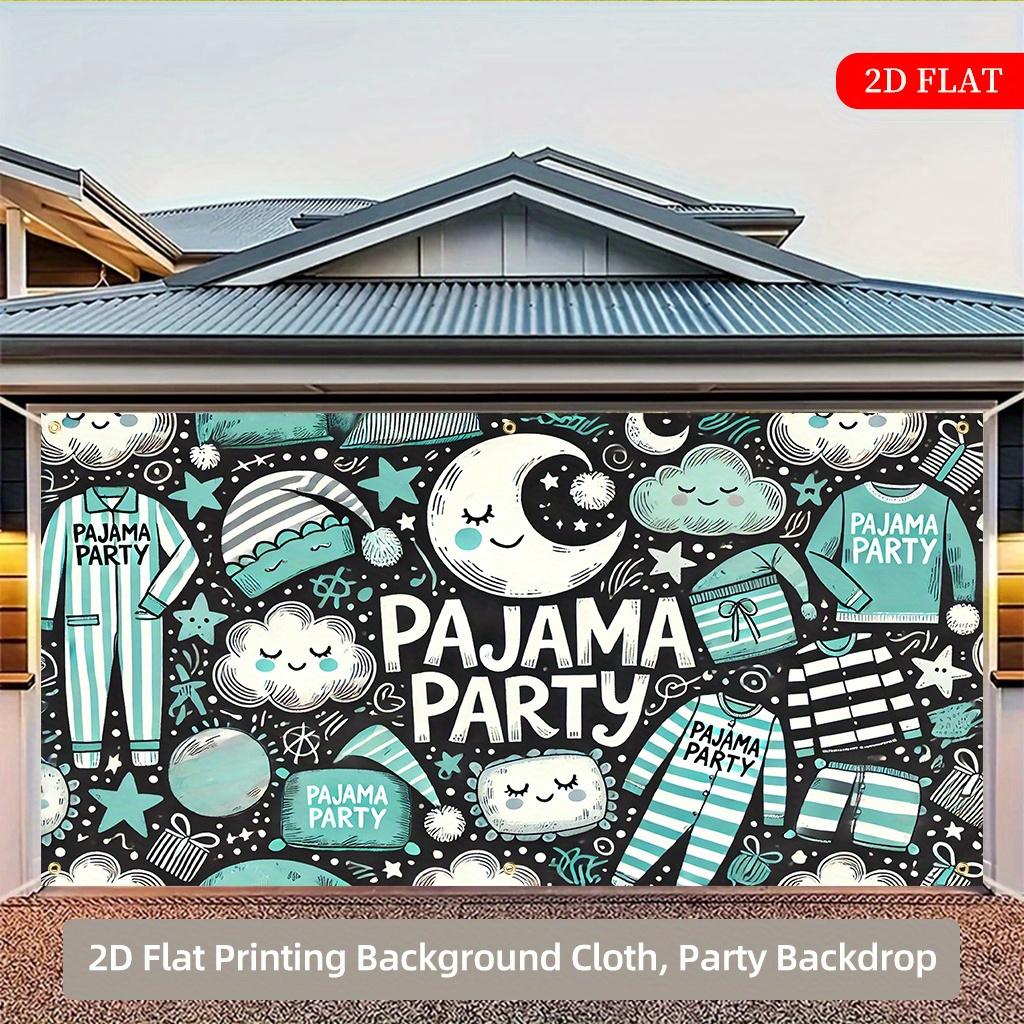 2D plane, pajama party polyester fiber background fabric, multi-scenario application, suitable for party background