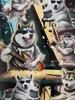 Funny Rock Animal Dog Pattern 3D Print Men'S Casual Shirt Fashionable Individual Hip-Hop Rock Street Hawaiian Shirt
