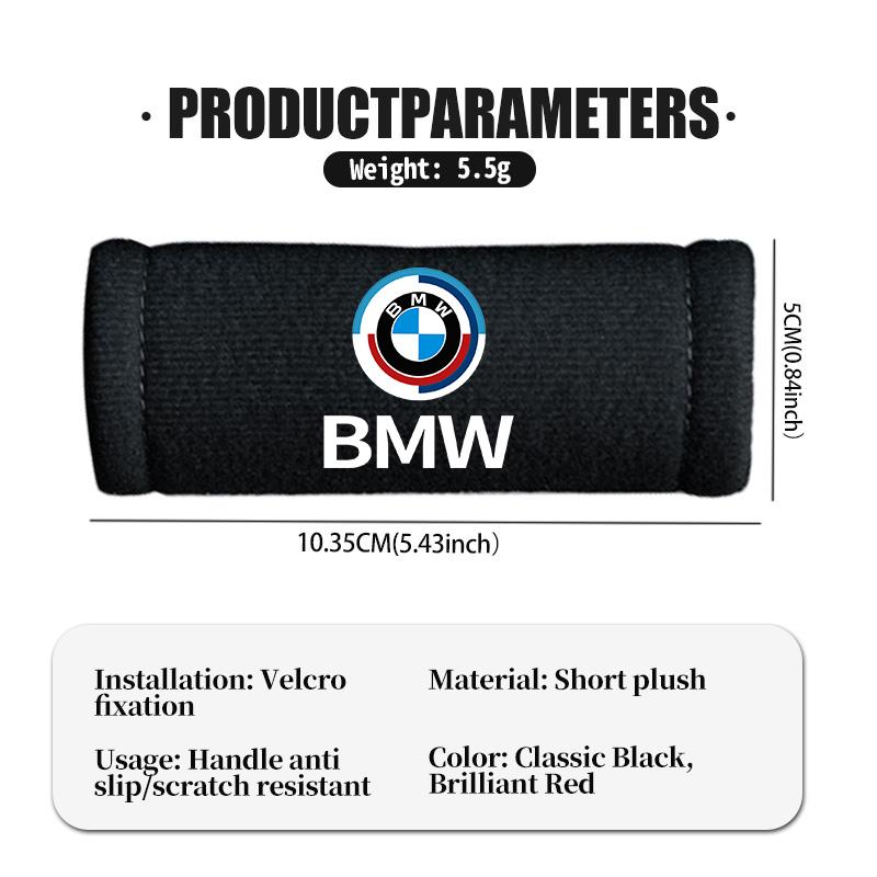 sfqjm4 Plush Car Roof Armrest Handle Protective Cover Anti Slip Interior For BMW Performance E91 X5 E70 F11 E30 F31 X3 F25 F32 x7