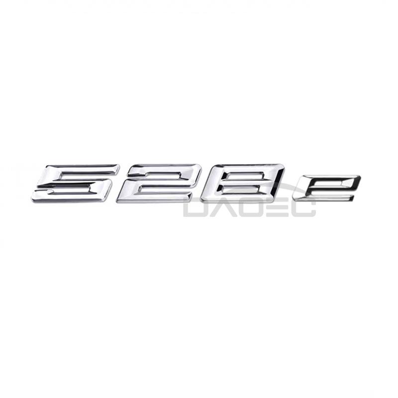 Car Trunk Chrome Letters Badge Emblem Decals Sticker For BMW 5 Series 520e 525e 528e 530e 540e 545e 550e E39 E60 E61 F10 F11 G30