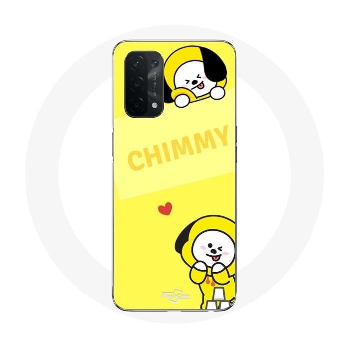 Чехол для Oppo A74 5G - MANIACASE - BTS Bangtan BT21 - Chimmy Jimin - Гибкий - Желтый