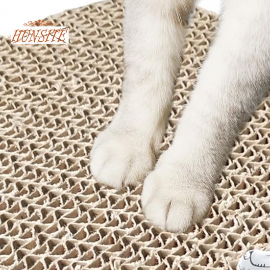 Когтеточка для кошек, экологически чистая компактная гофрированная бумага, когтеточка для кошек высокой плотности для семьи