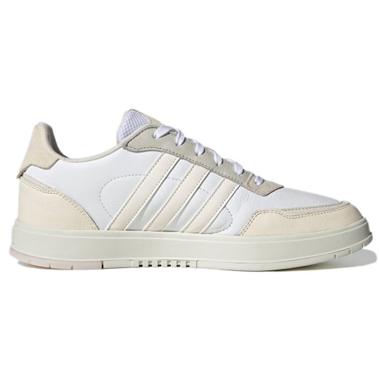 Adidas Neo Courtmaster Synthetic Leather Durable Low-Top Skate Shoes Unisex Sneakers Off-White FW2894