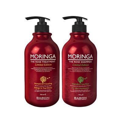 Шампунь Baron Moringa the Rose 500 г + Средство для лечения Moringa the Rose 500 г, 1 набор