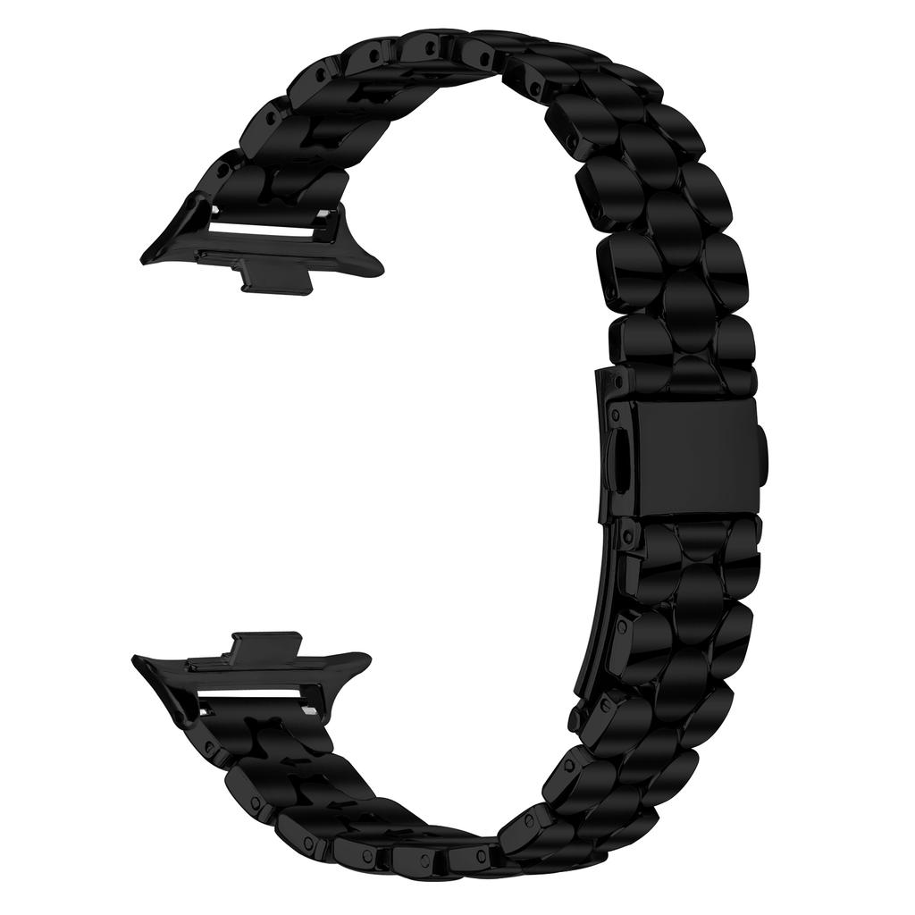 For Xiaomi Redmi Watch 5/4 Watch Band Pearl-Shape Stainless Steel Black Wrist Strap