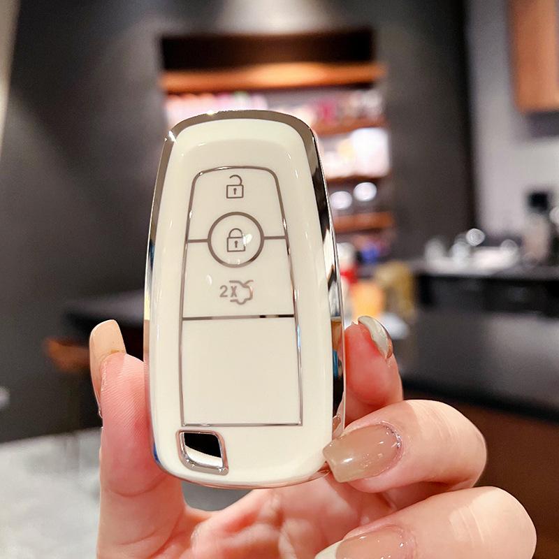 Чехол для ключа Ford для Focus, Mondeo, Escort, Taurus, Edge, Explorer, Everest - Защитный жесткий чехол