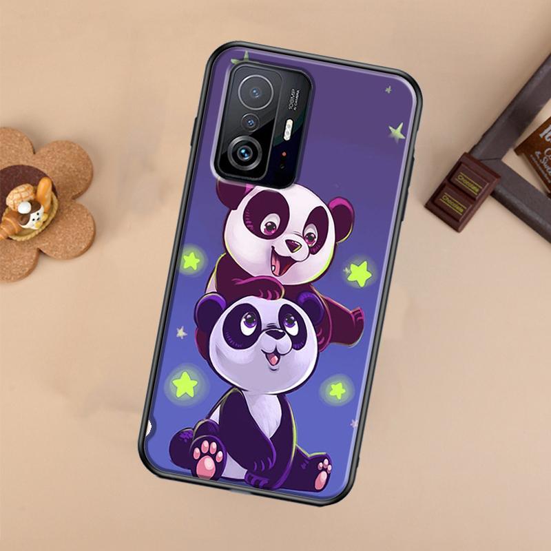 Милый панда Чехол для телефона POCO X5 X4 X3 F5 Pro M4 M5s F3 F4 GT C40 Для Xiaomi 12T 11T 13 Pro 12 Lite