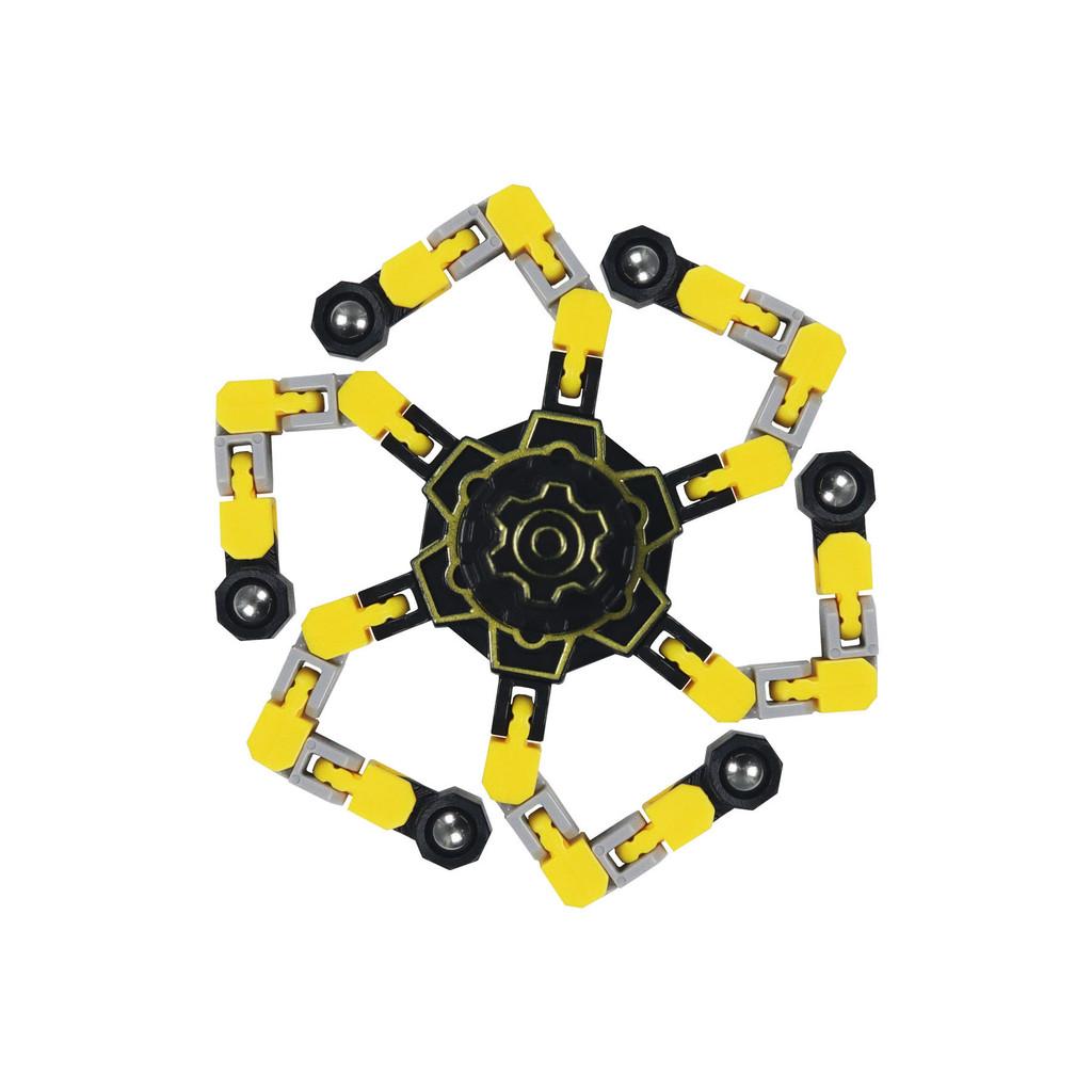 Luminous Fingertip Spinning Rotating Feeling Gyro Tops Transformable Mechanical Chain Fidget Spinning Tops Toys