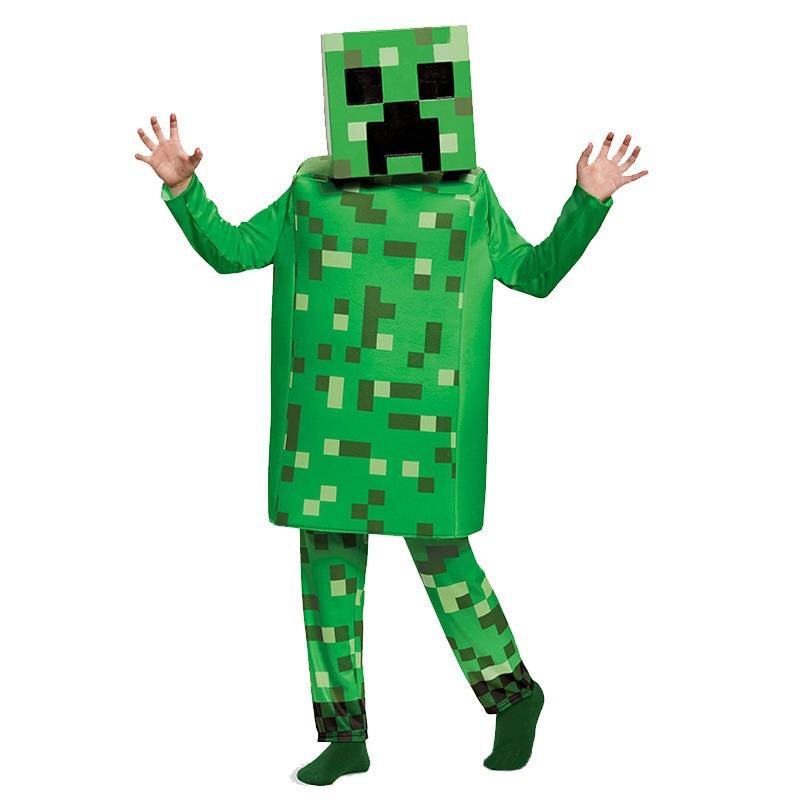 Minecraft Children's Clothes Steve Stage Game Performance Clothes Halloween New Costumes