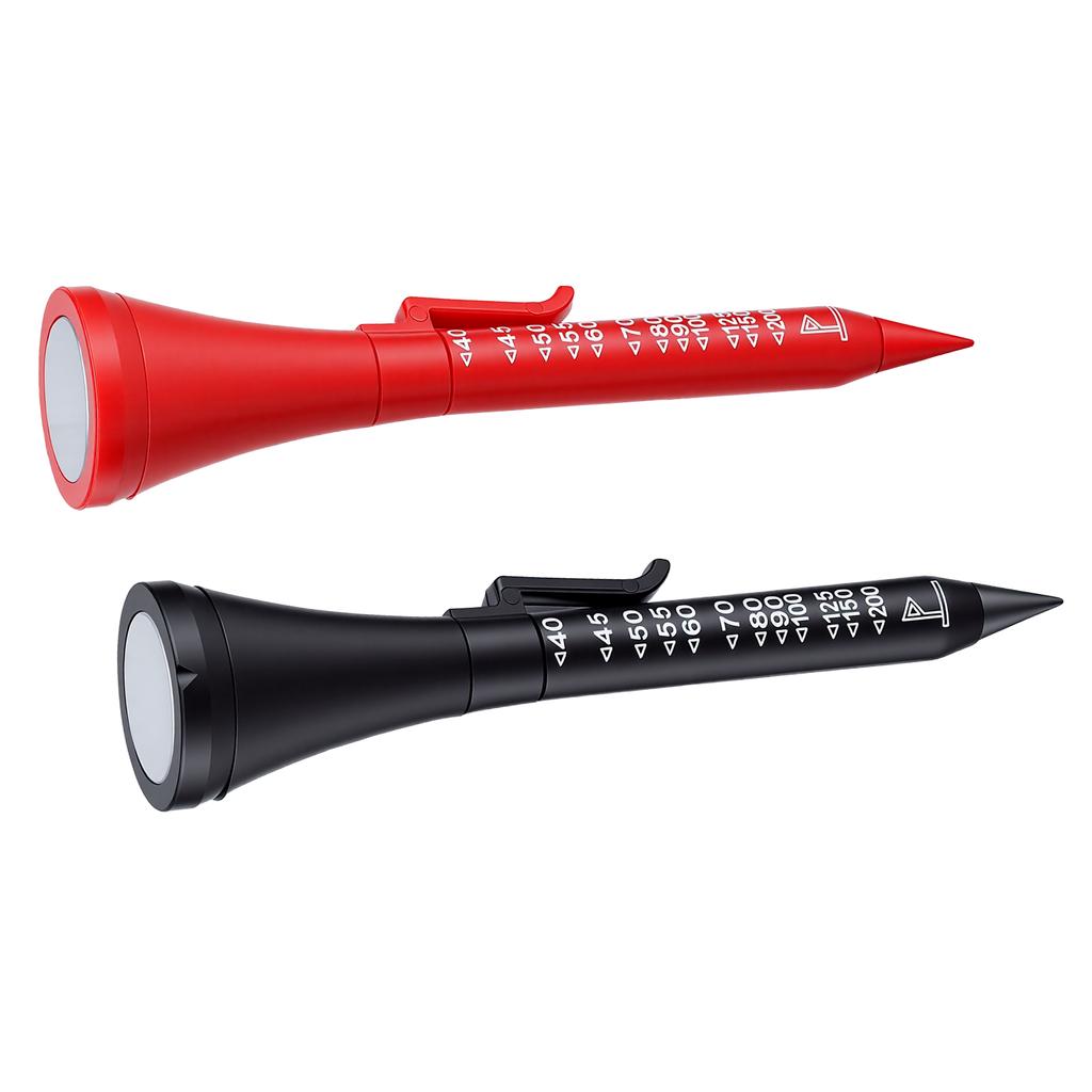 2PCS Ball Multi Function Tool Flagstick Rangefinder Ball Marker Pocket Clip Club Face Alignment Aid Groove Cleaner