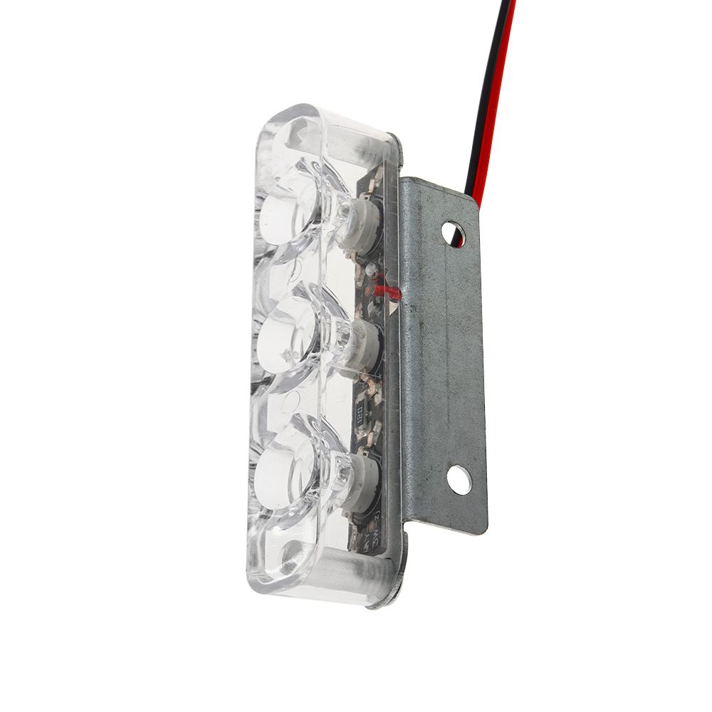 2 шт. мотоцикл DC 12 В задний стоп-сигнал полицейская мигающая стробоскопическая лампа 3 светодиода 6 Вт автомобильный стоп-сигнал