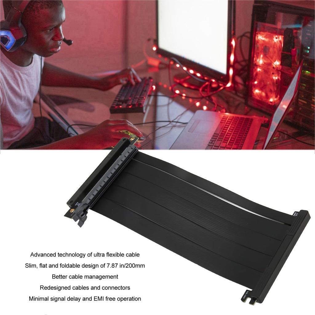 Двойной обратный Ultra PCIE4 16 Riser высокоскоростной видеокарты расширение PCIE Strix Riser кабель для Game Shield вертикальный Cryfoktgcuf6xm034 кабель, кабель,