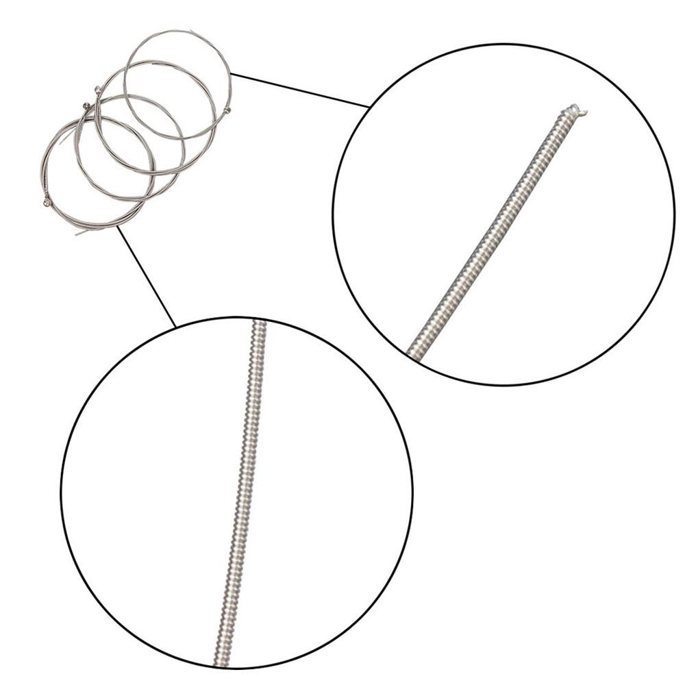 IRIN Набор струн для 4-струнной электробас-гитары Никелевая обмотка Круглый виток Сердечник из высокоуглеродистой стали(1.14 2.67)
